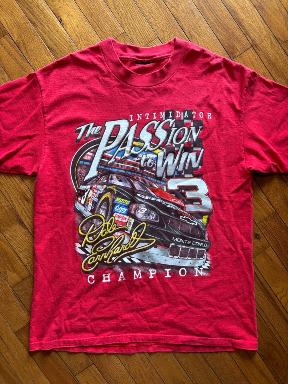 DALE EARNHARDT Passion To Win INTIMIDATOR Red CHASE Authentic T-Shirt